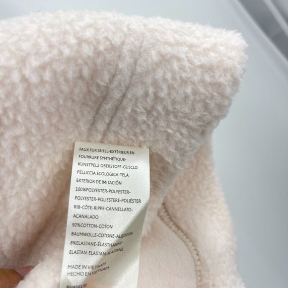 Free People Fleece Champagne Dreams Poppy sweater Cropped Pullover NWT Size S - Picture 6 of 7